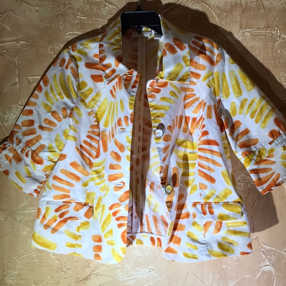 Chico’s Colorful Jacket Chico’s Size 2 / Large - Picture 2 of 8